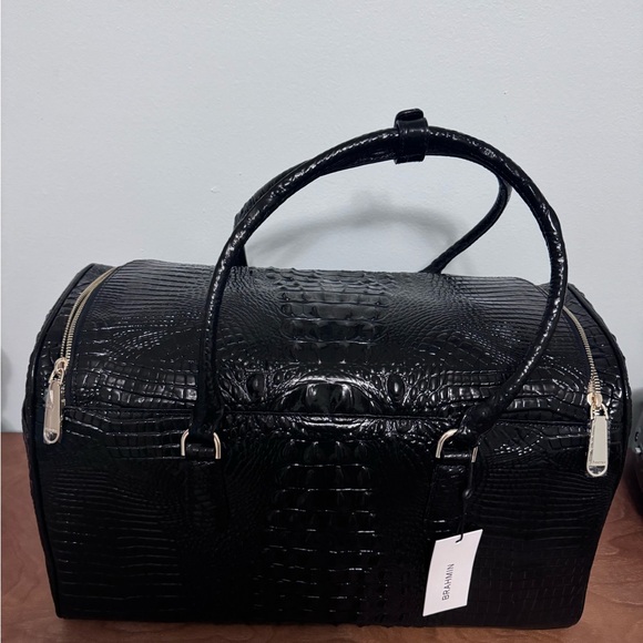 Brahmin Talulla Travel Bag Black Melbourne Discontinued Item New with Tags - Picture 2 of 6